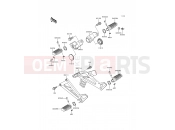 Footrests - Kawasaki KLE500 (KLE500-A6) 1996