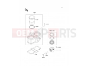 Cylinder/Piston(s) - Kawasaki ER-5 (ER500-C3) 2003