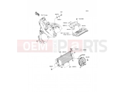 Radiator - Kawasaki ER-6f ABS (EX650D9F) 2009