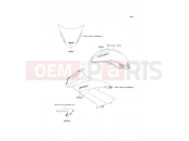 Decals(Blue)(M.D.Black) - Kawasaki ER-6f ABS (EX650D9F) 2009