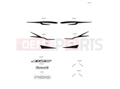 Decals(Black) - Kawasaki J125 (SC125CHFA) 2017