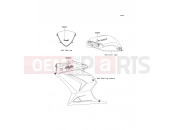Decals(Ebony)(Black) - Kawasaki NINJA 250R (EX250KCF) 2012