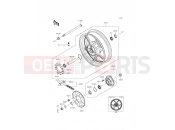 Rear Hub - Kawasaki ER-6f ABS (EX650FFF) 2015