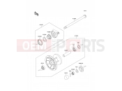 Front Hub - Kawasaki KLE500 (KLE500-A3) 1993