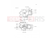 Crankcase Bolt Pattern - Kawasaki W650 (EJ650-A3) 2001