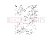 Frame Fittings - Kawasaki W650 (EJ650-A3) 2001