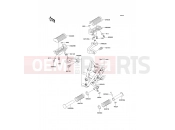 Footrests - Kawasaki W650 (EJ650-A3) 2001