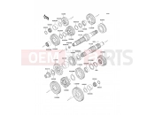 Transmission - Kawasaki W650 (EJ650-C6P) 2004