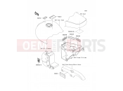 Labels - Kawasaki W650 (EJ650-C6P) 2004