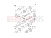Transmission - Kawasaki KLE500 (KLE500B7F) 2007
