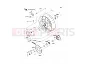 Rear Hub - Kawasaki VERSYS (KLE650B7F) 2007