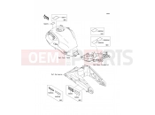 Labels - Kawasaki VERSYS (KLE650B7F) 2007