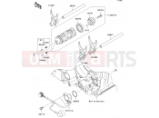 Gear Change Drum/Shift Fork(s) - Kawasaki ZZR1400 (ZX1400A7F) 2007