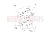 Starter Motor - Kawasaki MULE 610 4x4 (KAF400A9F) 2009