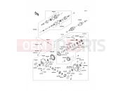 Drive Shaft-Front - Kawasaki MULE 610 4x4 (KAF400A9F) 2009