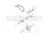 Driven Converter/Drive Belt - Kawasaki MULE PRO-DXT (KAF1000CHF) 2017