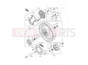 Rear Hub - Kawasaki ER-5 (ER500-B4) 2000