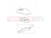 Decals(Silver) - Kawasaki ER-5 (ER500-B4) 2000