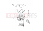 Cylinder Head - Kawasaki GPZ500S (EX500-D7) 2000