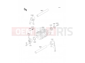 Gear Change Drum/Shift Fork(s) - Kawasaki KAZER (AN110-D2) 2000