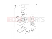 Cylinder/Piston(s) - Kawasaki KLE250 (KLE250-A5) 2000