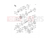 Transmission - Kawasaki KLE250 (KLE250-A5) 2000