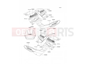 Decals(White/Green) - Kawasaki KLE250 (KLE250-A5) 2000