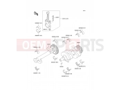 Crankshaft - Kawasaki GPZ500S (EX500-E9) 2002