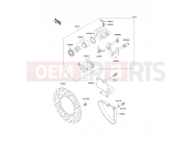 Rear Brake - Kawasaki KLE500 (KLE500-A12) 2002