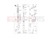 Front Fork - Kawasaki KLE500 (KLE500-A12) 2002