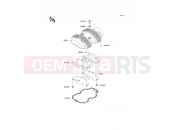 Cylinder Head Cover - Kawasaki W650 (EJ650-A4) 2002