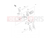 Gear Change Drum/Shift Fork(s) - Kawasaki W650 (EJ650-A4) 2002