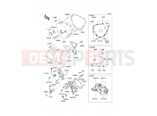 Left Engine Cover(s) - Kawasaki W650 (EJ650-A4) 2002