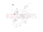 Front Hub - Kawasaki W650 (EJ650-A4) 2002