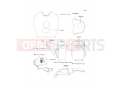 Labels - Kawasaki W650 (EJ650-A4) 2002