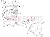 PIAGGIO Fly 50 2T Front glove-box - Knee-guard panel