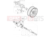 MV Agusta Brutale 1090 RR 2010/2011 Rear Wheel Assembly