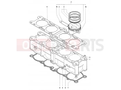 MV Agusta 2003 F4 750 SPR Cylinder & Piston Assembly
