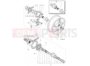 MV Agusta 2004 F4 AGO Rear Wheel Assembly