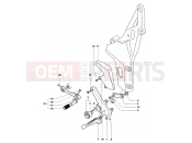 Footrest Assembly Left - MV Agusta 2005 F4 Tamburini