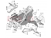 MV Agusta 2006-2007 F4 1000R 1+1 Rear Frame (double seat)