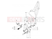 MV Agusta 2006-2007 F4 1000R 1+1 Footrest Assembly Left