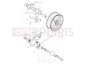 MV Agusta 2012 F4 RR Rear Wheel Assembly