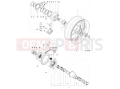 MV Agusta Rivale 800 Rear Wheel Assembly