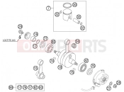 CRANKSHAFT, PISTON - KTM 85 SX (6001D9) [EU] 2004
