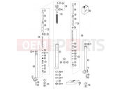 FRONT FORK, TRIPLE CLAMP - KTM 65 SX (6001D6) [EU] 2004