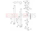 FRONT FORK, TRIPLE CLAMP - KTM 65 SX (6001D6) [EU] 2004