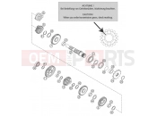 TRANSMISSION II - COUNTERSHAFT - KTM 200 SX (620130) [EU] 2003