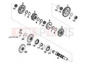 TRANSMISSION II - COUNTERSHAFT - KTM 400 LC4-E (937506) [US] 2000