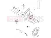 FRONT WHEEL - KTM 400 LC4-E (932606) [EU] 2000